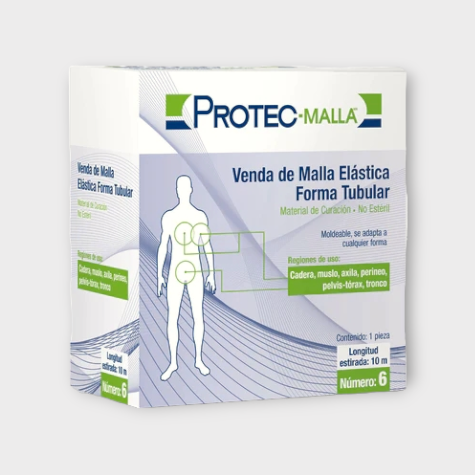 Venda de malla elástica no estéril forma tubular (pediátrico) #2, #3, #4 y #5 - Protec