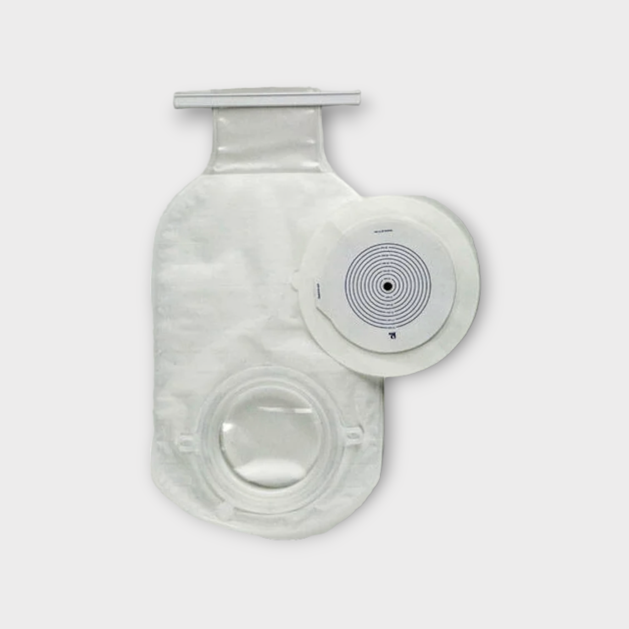 Bolsa para ileostomía o colostomía, autoadherible, plástico grado médico, a prueba de olor, en forma de botella 30 x 15 cm - Ostovac