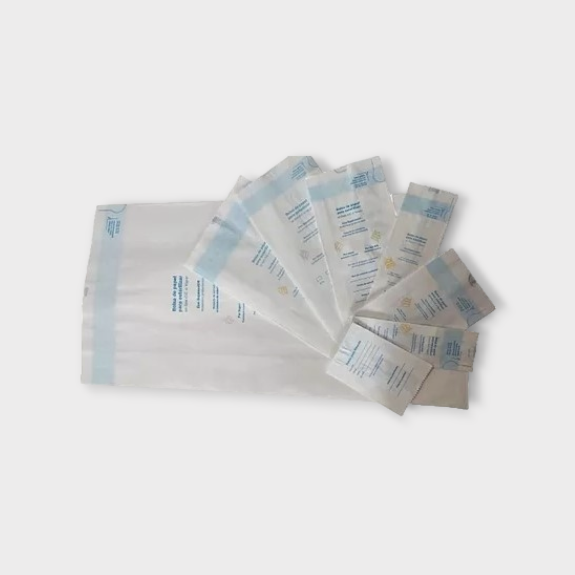 Bolsa de papel para esterilizar en gas O.E o vapor, tratamiento antibacteriano