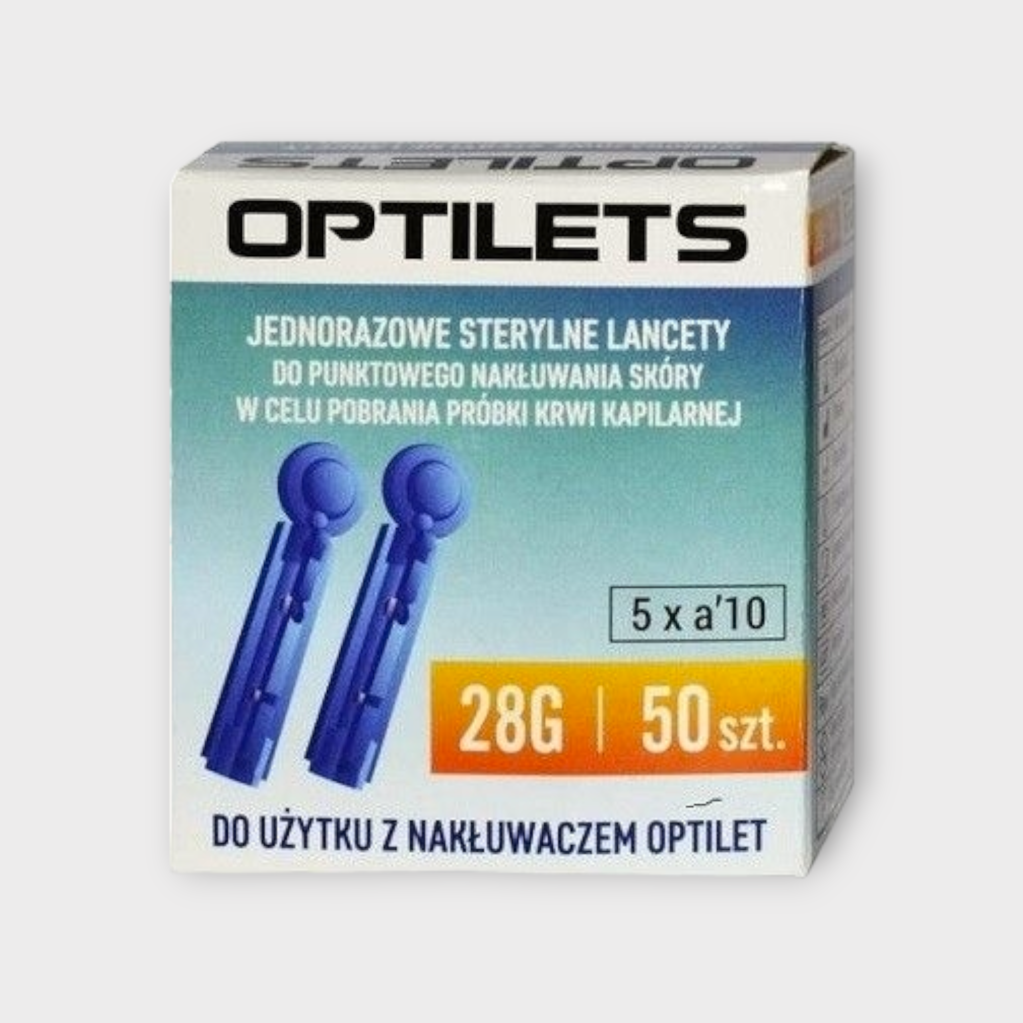 Lancetas estériles desechables para puncionar la piel para el muestreo de sangre capilar 28 G - Optilets