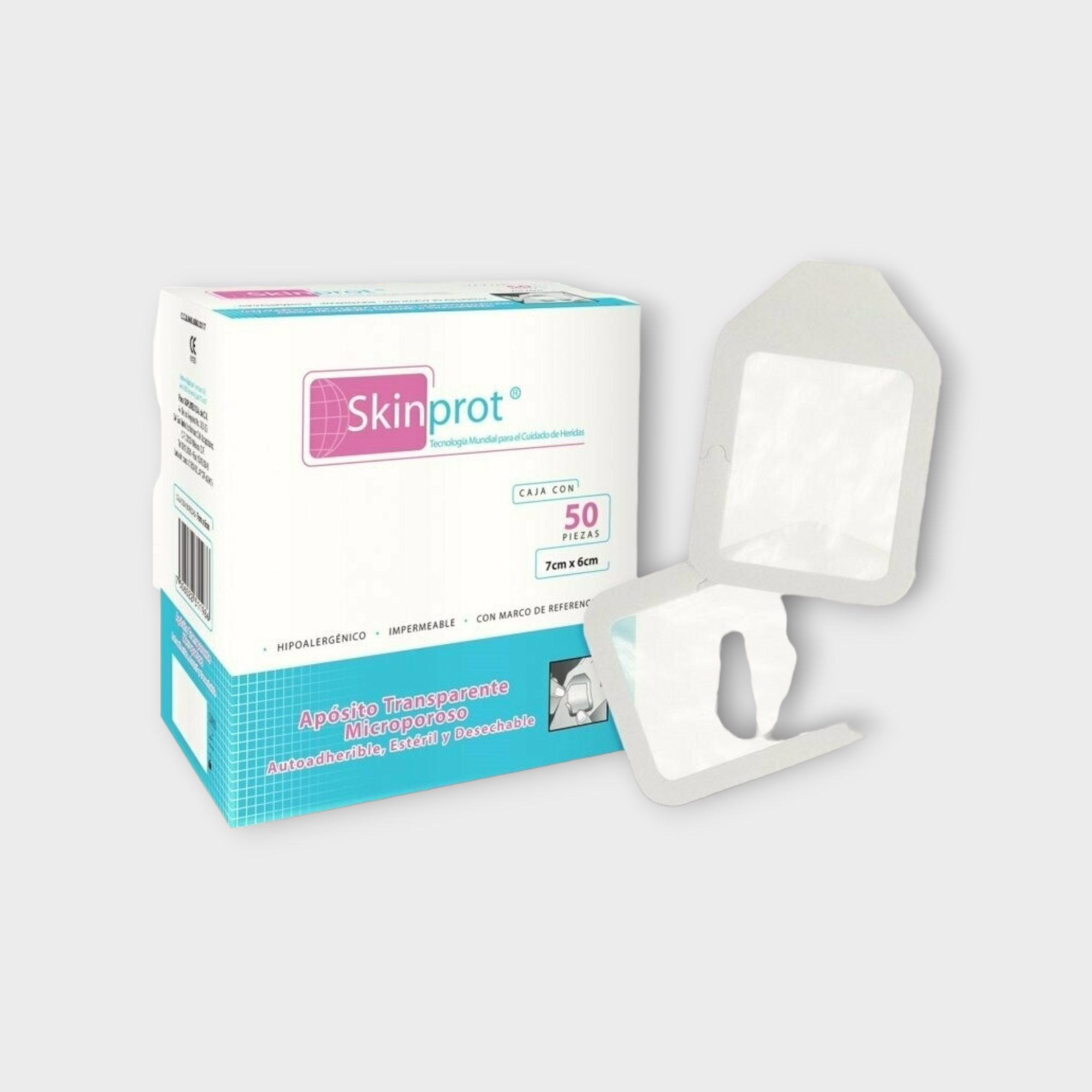 Apósito transparente con marco para aplicación - Skinprot