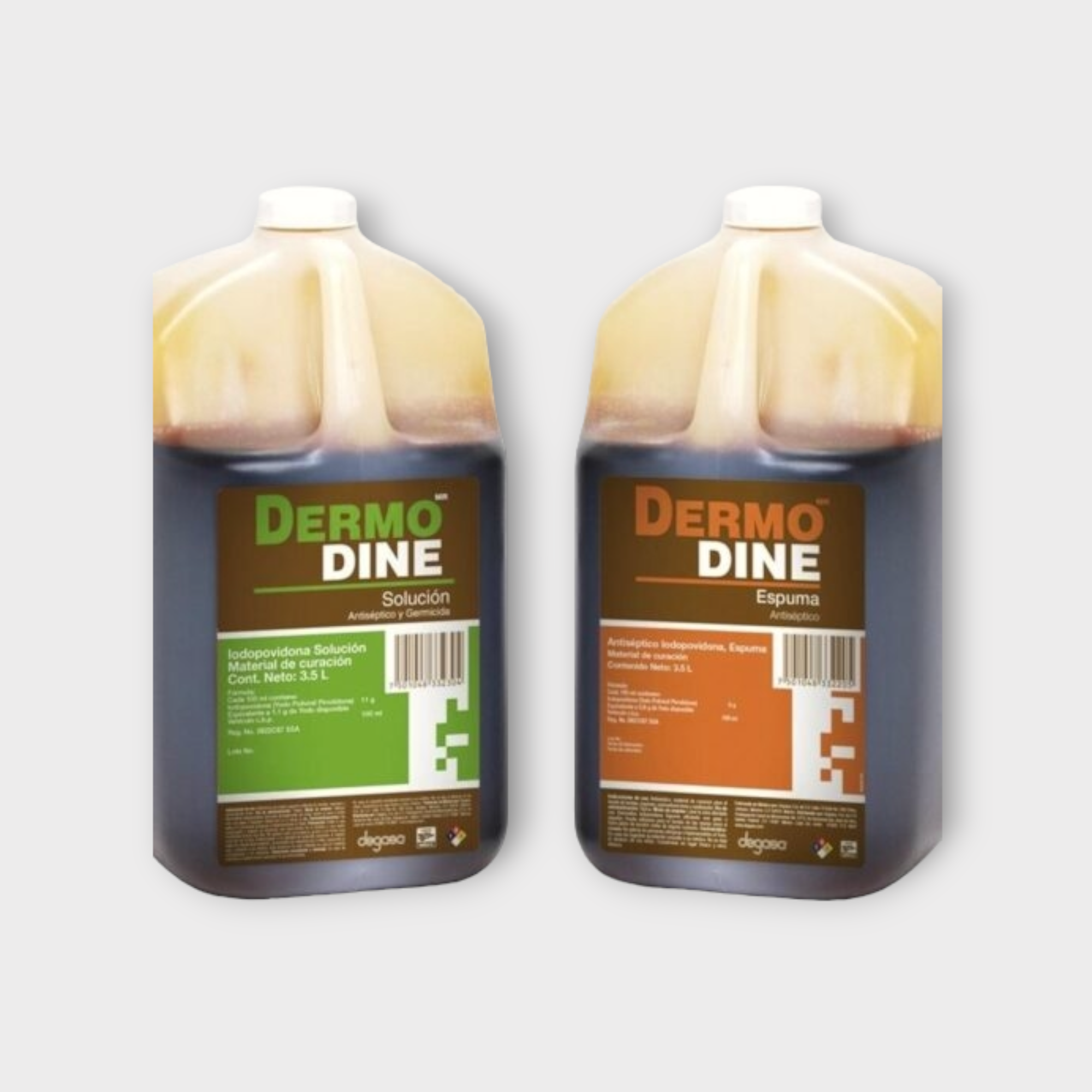 Solución antiséptica Iodopovidona, para sanitizar heridas, raspones y quemaduras leves - Dermo dine