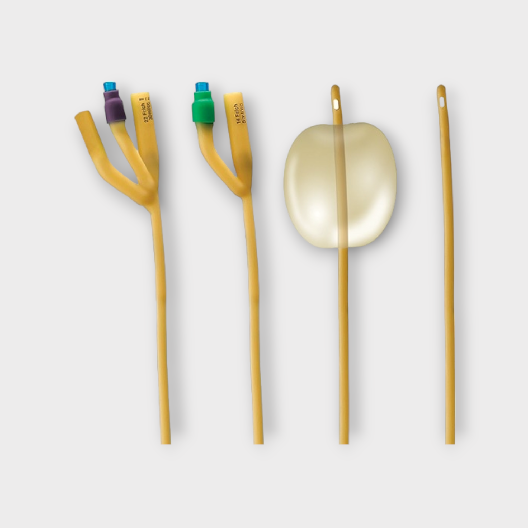 Sonda Foley de látex para drenaje urinario, desechables, estériles, atoxicas, libres de pirógenos, siliconizadas. - Sensimedical