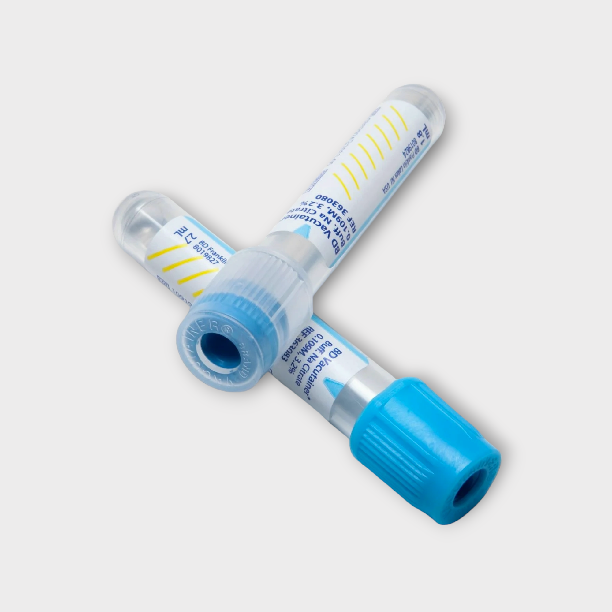 Tubo Vacutainer azul, citrato de sodio 2.7ml 13 x 75mm (azul) - BD