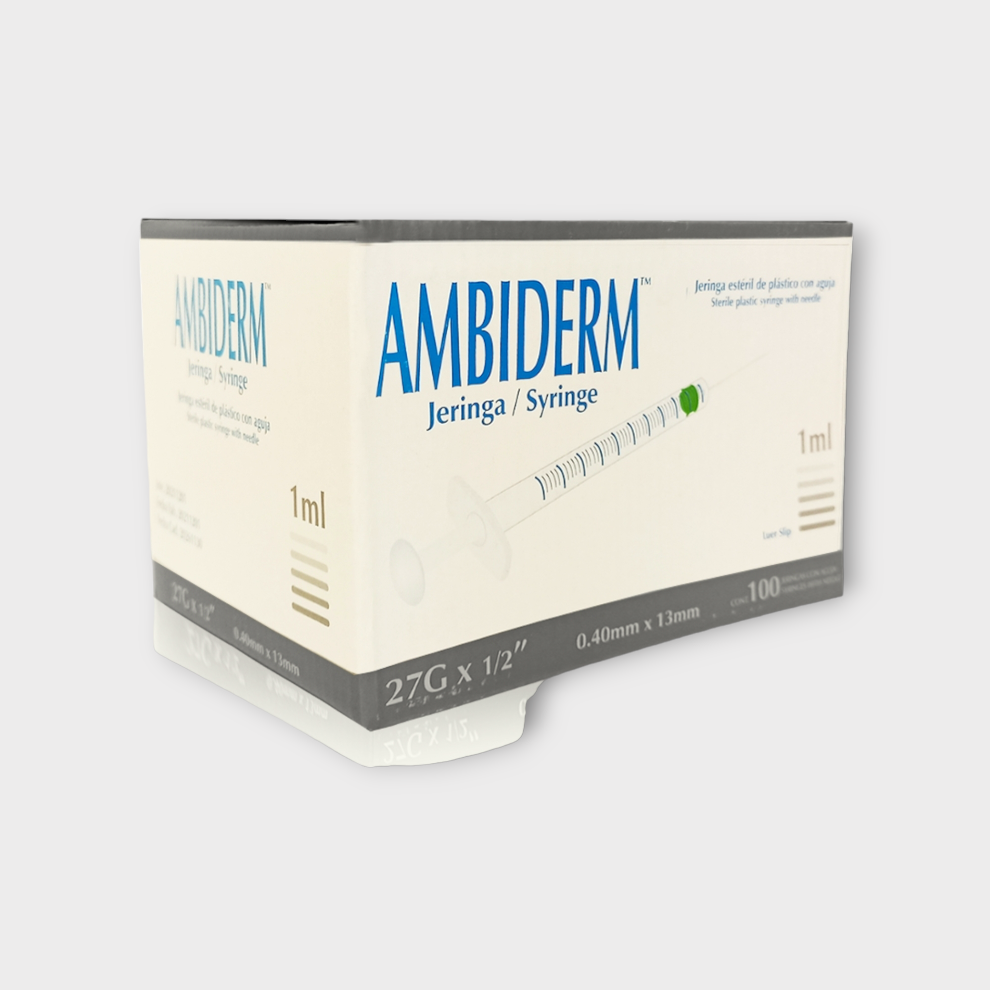 Jeringa para insulina 1ml 27G x 1/2 - Ambiderm