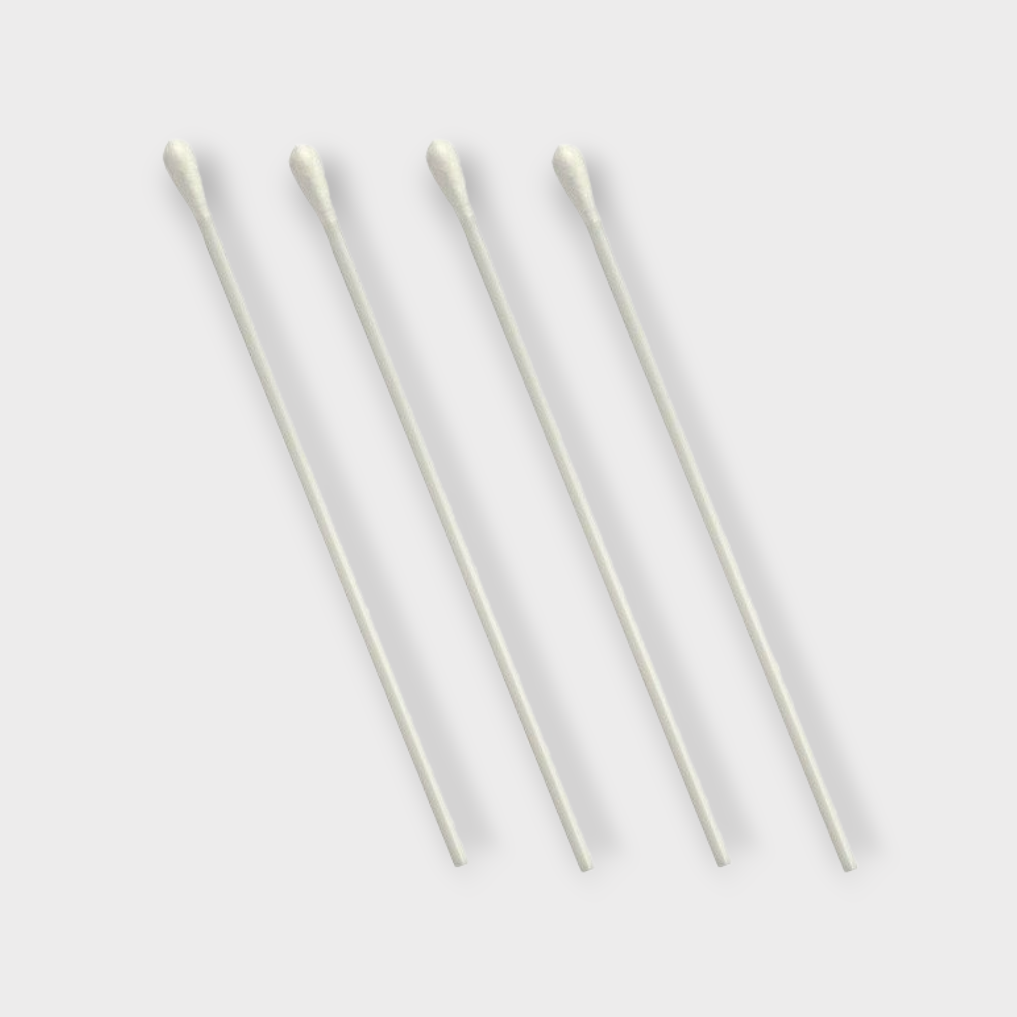 Aplicador con algodón de plástico, estériles y desechables 100 blister c/3 pzas cada uno longitud 15cm.